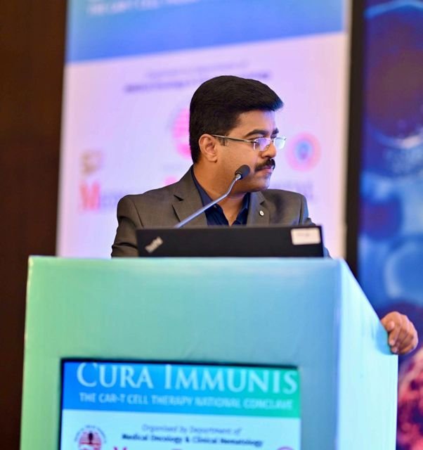 Speaking at a national oncology conference