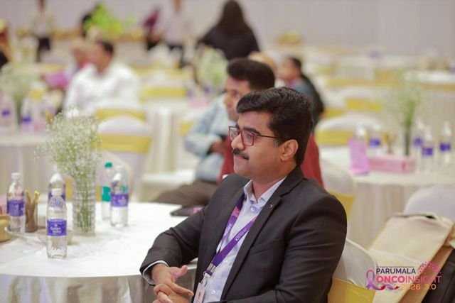 At a national oncology conference
